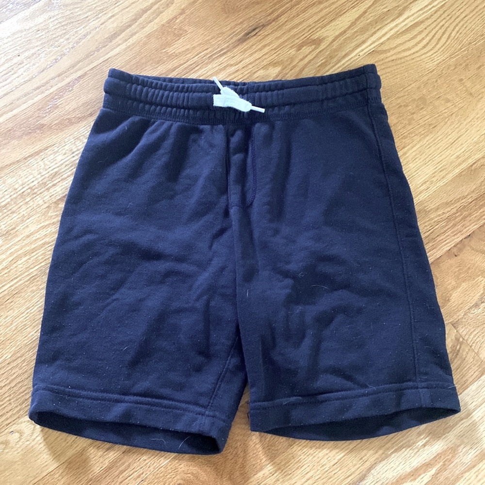 Navy Fleece Jogger Shorts